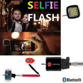 iBank(R)Selfie Stick+Bluetooth Shutter+Mini Flashlight